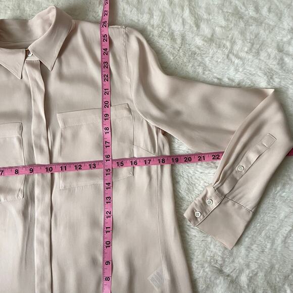 J. Crew Silk Button-Down Blouse Size 4 - Picture 6 of 6